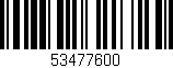 Código de barras (EAN, GTIN, SKU, ISBN): '53477600'
