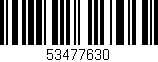 Código de barras (EAN, GTIN, SKU, ISBN): '53477630'