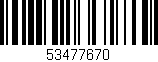 Código de barras (EAN, GTIN, SKU, ISBN): '53477670'