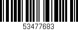 Código de barras (EAN, GTIN, SKU, ISBN): '53477683'