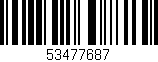 Código de barras (EAN, GTIN, SKU, ISBN): '53477687'