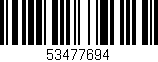 Código de barras (EAN, GTIN, SKU, ISBN): '53477694'