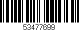 Código de barras (EAN, GTIN, SKU, ISBN): '53477699'