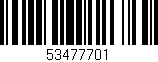 Código de barras (EAN, GTIN, SKU, ISBN): '53477701'