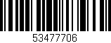 Código de barras (EAN, GTIN, SKU, ISBN): '53477706'