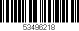 Código de barras (EAN, GTIN, SKU, ISBN): '53496218'