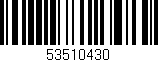 Código de barras (EAN, GTIN, SKU, ISBN): '53510430'