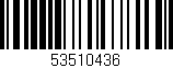 Código de barras (EAN, GTIN, SKU, ISBN): '53510436'