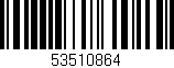Código de barras (EAN, GTIN, SKU, ISBN): '53510864'