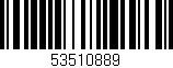 Código de barras (EAN, GTIN, SKU, ISBN): '53510889'