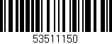 Código de barras (EAN, GTIN, SKU, ISBN): '53511150'