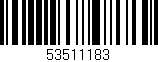 Código de barras (EAN, GTIN, SKU, ISBN): '53511183'