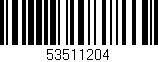 Código de barras (EAN, GTIN, SKU, ISBN): '53511204'