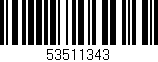 Código de barras (EAN, GTIN, SKU, ISBN): '53511343'