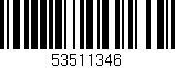 Código de barras (EAN, GTIN, SKU, ISBN): '53511346'