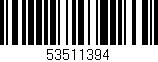 Código de barras (EAN, GTIN, SKU, ISBN): '53511394'