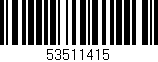 Código de barras (EAN, GTIN, SKU, ISBN): '53511415'