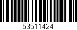 Código de barras (EAN, GTIN, SKU, ISBN): '53511424'