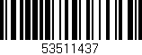 Código de barras (EAN, GTIN, SKU, ISBN): '53511437'