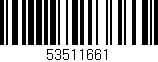 Código de barras (EAN, GTIN, SKU, ISBN): '53511661'