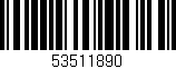 Código de barras (EAN, GTIN, SKU, ISBN): '53511890'