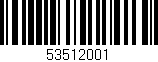 Código de barras (EAN, GTIN, SKU, ISBN): '53512001'