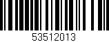 Código de barras (EAN, GTIN, SKU, ISBN): '53512013'