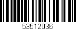 Código de barras (EAN, GTIN, SKU, ISBN): '53512036'
