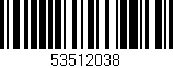 Código de barras (EAN, GTIN, SKU, ISBN): '53512038'