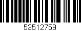 Código de barras (EAN, GTIN, SKU, ISBN): '53512759'