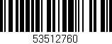 Código de barras (EAN, GTIN, SKU, ISBN): '53512760'