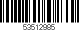 Código de barras (EAN, GTIN, SKU, ISBN): '53512985'