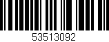 Código de barras (EAN, GTIN, SKU, ISBN): '53513092'