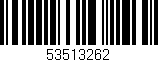 Código de barras (EAN, GTIN, SKU, ISBN): '53513262'