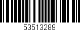 Código de barras (EAN, GTIN, SKU, ISBN): '53513289'