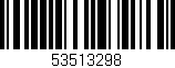 Código de barras (EAN, GTIN, SKU, ISBN): '53513298'