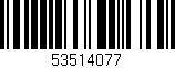 Código de barras (EAN, GTIN, SKU, ISBN): '53514077'