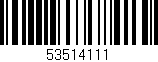 Código de barras (EAN, GTIN, SKU, ISBN): '53514111'