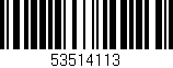 Código de barras (EAN, GTIN, SKU, ISBN): '53514113'