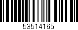 Código de barras (EAN, GTIN, SKU, ISBN): '53514165'