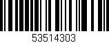 Código de barras (EAN, GTIN, SKU, ISBN): '53514303'