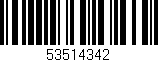 Código de barras (EAN, GTIN, SKU, ISBN): '53514342'