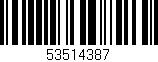 Código de barras (EAN, GTIN, SKU, ISBN): '53514387'
