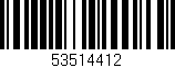 Código de barras (EAN, GTIN, SKU, ISBN): '53514412'