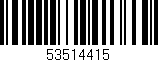 Código de barras (EAN, GTIN, SKU, ISBN): '53514415'
