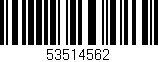 Código de barras (EAN, GTIN, SKU, ISBN): '53514562'