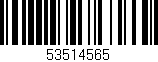 Código de barras (EAN, GTIN, SKU, ISBN): '53514565'