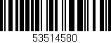 Código de barras (EAN, GTIN, SKU, ISBN): '53514580'