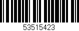 Código de barras (EAN, GTIN, SKU, ISBN): '53515423'