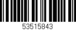 Código de barras (EAN, GTIN, SKU, ISBN): '53515843'